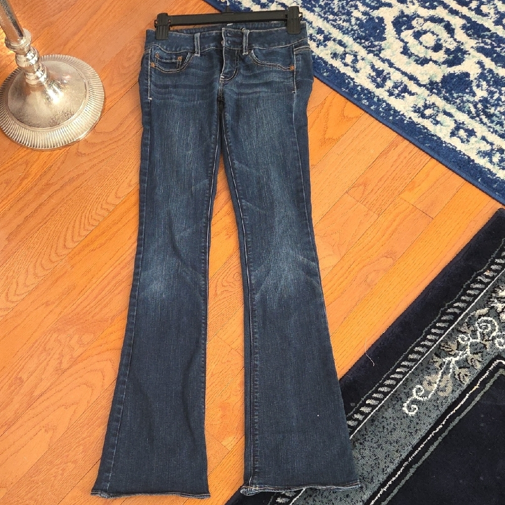 Amer Eagle ARTIST Jeans, Super Stretch, 00 LONG-- True Low Rise